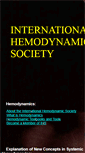 Mobile Screenshot of hemodynamicsociety.org